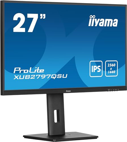 Iiyama XUB2797QSU-B1-27, IPS, 2560 x 1440/100Hz, 1H1DP, HAS