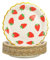 AHPYEUHK Paper Plates 50 Pack Party Supplies Strawberries 7inch Party Dessert Plates Gold Lace Round Plates Birthday Baby Showers Wedding Party Decorations