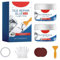 Fliesenreparaturset, 100g Wasserdichtes Fliesen Reparaturset, Fliesen Reparaturkleber zum Reparieren Von Kratzer Löcher Risse, Fliesenreparaturset für Waschbecken und Badewannen (Hellgrau, 1 Set)
