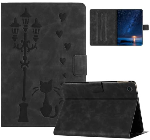 CXTCASE Funda para Lenovo Tab M10 3rd Gen 10,1 pulgadas 2022 TB328, funda protectora multiángulo con función de encendido y apagado automático para tablet Lenovo Tab M10 3ª generación, negro