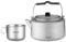 Aomiun Portable Titanium Kettle Set with Stainless Steel Cups - Camping, Fishing, Travel & Bushcraft - Lightweight, Durable & Easy to Carry