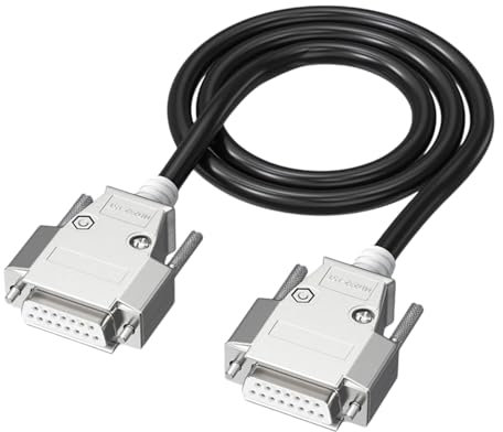 MEAKTSMI DB15 macho hembra cable de datos conectores línea de alambre 26 AWG cable extensor para registro de efectivo ordenador 1 5 M-30 M largo