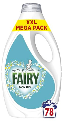 Fairy Non Bio Liquid Laundry Detergent, 78 Washes 2.418 l, Voted Number 1 For Sensitive Skin
