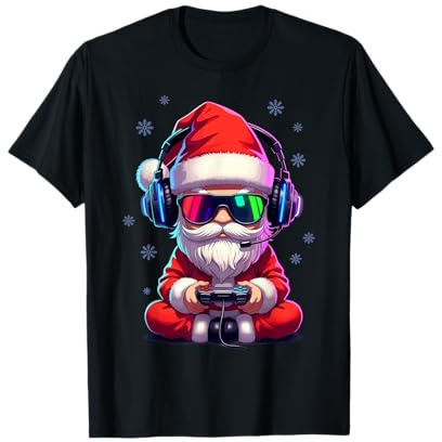 Père Noël Gamer Jeux Vidéo Gaming T-Shirt