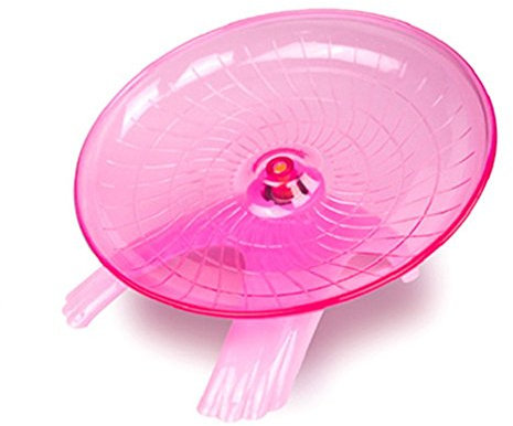 moonpet Flying Untertasse Laufrad für kleine Haustiere Hamster Ratten, Silent Spinner, rutschfeste Run Disc