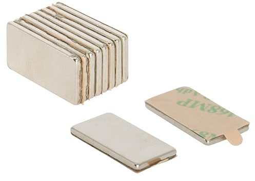 Adhesive N42 Neodymium Magnet for Arts, Crafts, Model Making, DIY, Hobbies, Office and Home - 20mm x 10mm x 1.5mm thick - 2kg Pull - North - Pack of 100