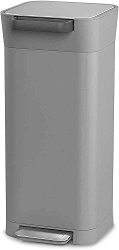 Joseph Joseph - Titan - Poubelle Compacteur de Déchets - 30 Litres - Acier Inoxydable