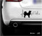 artstickers Autoaufkleber Akita Inu 20 cm für Autoliebhaber. Farbe: schwarz Aufkleber Hund Herzschlag Spilarts-Geschenkaufkleber, eingetragene Marke.