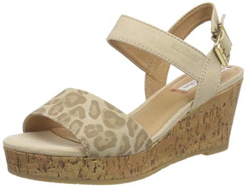 s.Oliver 5-5-28334-24, Damen Riemchensandalen, Pink (Nude Leo Comb 258), 39 EU (5.5 UK)