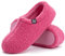 RockDove Pantofola da Donna in Pile Teddy con Schiena Chiusa per Interni, 36/37 EU, Rosa acceso