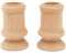 Woodpeckers Kerzenhalter aus unbehandeltem Holz mit 2,2 cm Loch, Set mit klassischen Kerzenhaltern zum Bemalen oder Dekorieren, für Stabkerzen Pack of 4 2-1/2 Zoll
