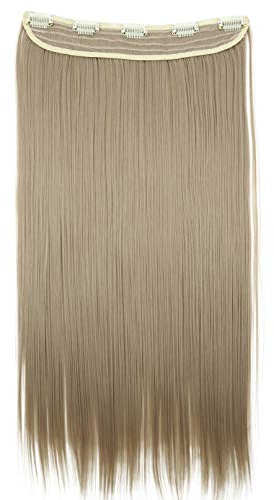 CAISHA 60cm Clip In Extensions Lara Haarverlängerung Haarteil Glatt Blond C60