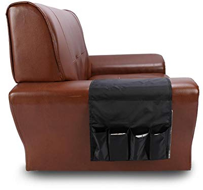 Raguso Sofa/Couch Fernbedienungshalter, Armlehnen Organizer, multifunktional, für Büro (schwarz)