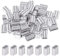 Glarks Lot de 200 manchons à sertir en aluminium de 2 mm - Embouts à double barillet pour câble métallique et câble (200 pièces)