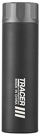 OAREA Unité de Traceur 14mm Batterie au Lithium Rechargeable compacte Briquet UVLED suppresseur de Simulation Airsoft Accessoires de Paintball