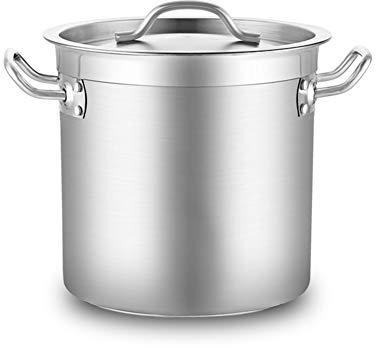 MNSSRN Pentola a Tre Strati in Acciaio Inox a Tre Strati, Salute e Sicurezza con Coperchio, approfondire Il Secchio di minestra di Grande capacità, Serbatoio di stoccaggio Multifunzione,30L