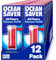 OceanSaver All Purpose Floor Cleaning Spray - 12x 10ml | Powerful Just Add Water Multi-Surface Floor Spray Removes Spills & Stains | Plastic-Free, Plant Based & Cruelty-Free | Rhubarb Coral Scent