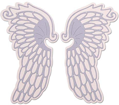 Briartw Flügel-Schablonen für Kartenherstellung, Prägeschablone, Stanzschablonen, Kunsthandwerk, DIY, Scrapbooking, Papierbasteln, Stanzformen, Metallstanzformen, Scrapbook, Fotoalbum, Dekoration