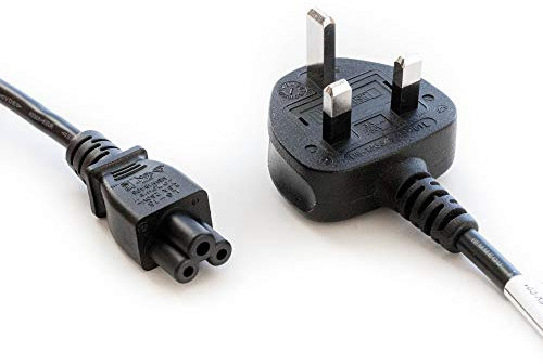SCROY – 1M C5 Mickey Mouse Power Cable | Cloverleaf UK Mains Lead for Lenovo, Acer, Dell, HP, Sony, Toshiba & More – Black
