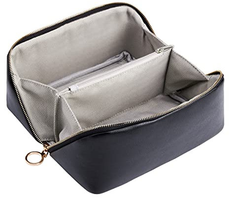 KALIDI Groß Kapazität Kosmetiktasche Damen Mäppchen Make Up Bag Schminktasche Federmäppchen Kosmetik Reise Täschchen Kosmetikbeutel mit fächern