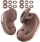 AHASTYLE Galaxy Buds Live - Almohadillas de silicona para los oídos (6 pares), compatibles con Samsung Galaxy Buds Live 2020, color marrón