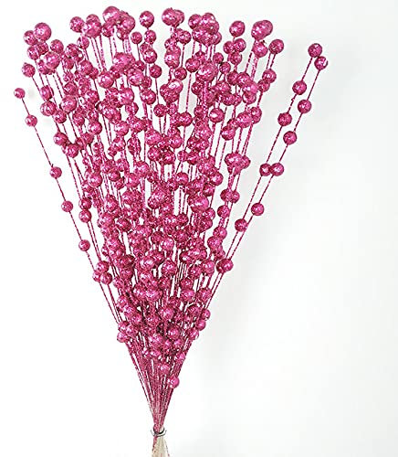 Navidad Decorativa Pistacho Artificial Flor Falsa Fiesta en casa Decorativa Flor de plástico-Rosa roja