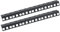 HMF 66806-02 Rackschiene für Serverschrank | 2 Stück | 10 Zoll | 6 HE | Schwarz