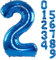 Blaue Ballons, XXL 40/102cm. Der blaue Folienballon ist aus Alufolie, geeignet für Jungen und Mädchen Geburtstag, Hochzeit, Jubiläumsparty Dekoration,Party Dekoration oder Überraschung (Nummer 2).