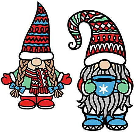 Stanzschablonen aus Metall aus Karbonstahl, Prägeschablonen, Weihnachtsmann-Zwerg, Stanzformen für Weihnachten, Erntedankfest, Urlaub, DIY-Dekoration, Bastelzubehör, Scrapbooking, Stanzen und Prägen