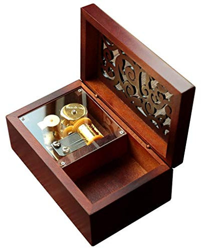 OPYTR Spieluhr MINI Vintage Uhrwerk Music Box Musikalisches Spielzeug mit Melodie des Schlosses im Himmel Geschenk for Ferien Geburtstagsgeschenk Schneekugeln