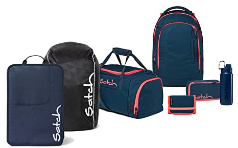Satch Sleek Schulrucksack Set 7tlg. Kollektor Edition (Pink Phantom)