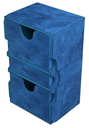 Gamegenic GGS20110ML Stronghold 200+ XL Almacenamiento de Coleccionables, Multilenguaje, Incluye Español, Azul