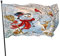 Winter Birds Snowman Christmas Snow Flag, 3x5 FT/90X150 cm Polyester-Banner mit Ösen, Gartenhof-Hausflaggen für Innen- und Außendekoration