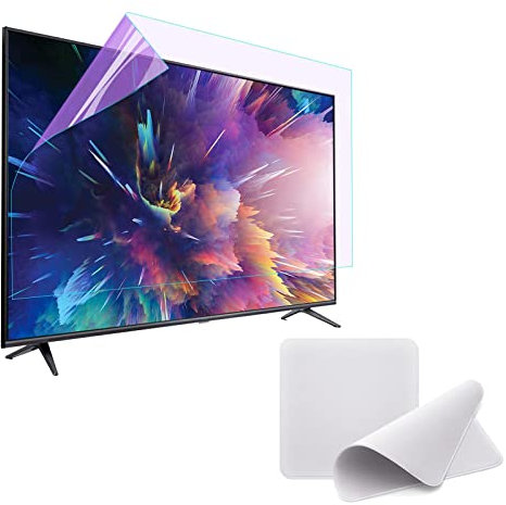 AIZYR Protecteur d'écran TV pour Moniteur Standard ou incurvé 86 Pouces Anti lumière Bleue/Anti Rayures Film Filtre Anti-reflet Mat pour Smart TV 4K LED Samsung, LG,75.8x43.3inch