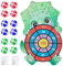 Dinosaurier Spielzeug für Kinder, 75cm Klett Dartscheibe mit 12 Bällen Kinder Brettspiele Dart Wurfspiel Drinnen und Draußen Spiele Party Geschenke für Kinder Junge Mädchen ab 3-12 Jahre