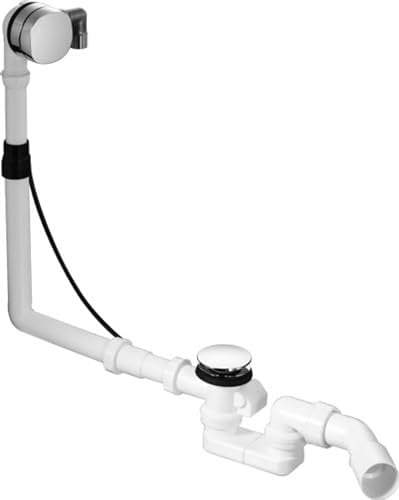 Duravit Ab- und Überlaufgarnitur Quadroval mit Wanneneinlauf 792203, chrom, 792203000001000