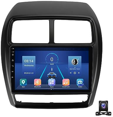 Doppel DIN Radio Mit Navi, 9 Zoll Touchscreen, 2 Din Autoradio MP5 Player Für Mitsubishi ASX 1 2016~2022 Unterstützt Bluetooth, WiFi, Lenkradsteuerung, Radio FM/RDS, DSP, Carplay/Auto,M150s