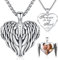 Friggem Medaillon zum Öffnen für Bilder Foto Medaillons Halskette 925 Engelsflügel Herz Medaillon Anhänger Kette, Erinnerungs Geschenke für Mama Frauen Mädchen (Herz Foto Medaillon)