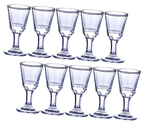 PRETYZOOM 10ml Tasse Glas Tasse Set Vintage Design Wein Kelch Für Trinken Es