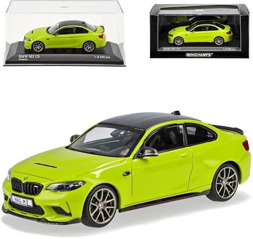 Generisch B*M*W 2er F22 M2 CS Competition Coupe Licht Grün Modell 2013-2021 Version Ab 2020 limitiert 1 von 480 Stück 1/43 Minichamps Modell Auto