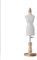 Puppenkleid Mini Damen 1/4//,1/3,1/2 Größe Schneiderpuppe Mannequin Körper Miniatur Nähen Mannequin Kleid zum Nähen Red Patch Set 1/2C White