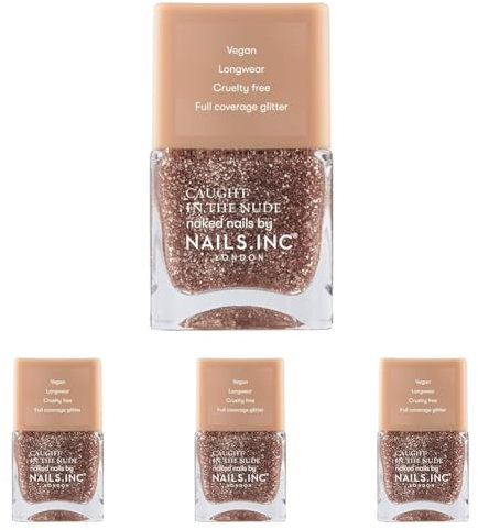 Nail Inc Caught In The Nude Santa Monica Beach 14 ml, 12342 (Pack of 4)
