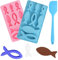 Gießform Fisch, Silicone Moulds Epoxy Resin, Fish Silicone Casting Mould for Soap, Cake, Dessert Making, Communion