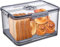 Gifhomfix Bread Bins for Kitchen Counter, Time Recording Air Tight Bread Storage, Bread Storage Containers with Lid, Bread Box Plastic for Homemade Toast, Bagel, Donut and Cookies, LARGE