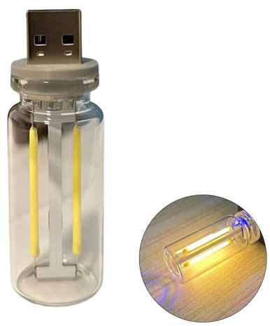 ohfruit Retro Auto Lampen USB LED Auto Innenraum Atmosphäre Lichter USB Automotive Innenraum LED Lampe Mini Fahrzeug Innenraum LED Licht für Auto Schlafzimmer Flur Warmweiß
