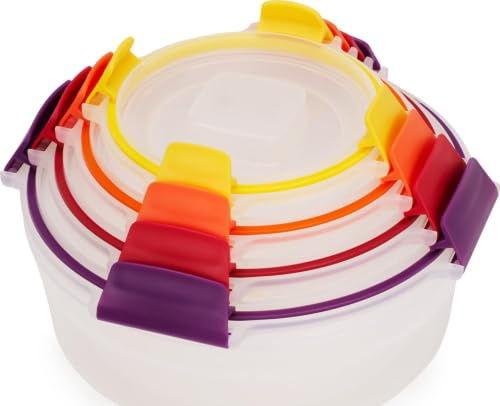 Joseph Joseph Nest Lock luftdichte auslaufsichere Lebensmittelbehälter, 8-teiliges Set