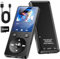Lecteur MP3 Olycism avec Bluetooth, Lecteur Audio numérique MP3 64 Go avec Haut-Parleur, écran 2,4 Pouces, Batterie 450 mAh, Compatible vidéo/e-Book/Radio FM/podomètre, Extensible jusqu'à 256 Go.