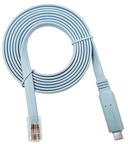 Directly Distributed Cavo console FTDI da USB-C a RJ45, compatibile da 1,8 m, ricambio per switch router Cisco/Windows 7, 8/Vista/MAC/Linux/RS232 (USB-C)