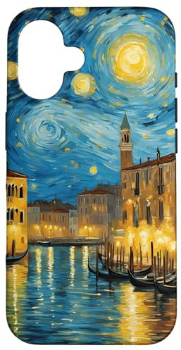 Venedig Italien Van Gogh Venetien Reisen Gemälde Retro Stil Hülle für iPhone 16