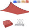 CANYUE Toldo Vela Rectangular 2x4m Transpirable Vela De Sombra HDPE 95% Protección Rayos UV Toldo Parasol para Exterior, Jardín, Terrazas Rojo óxido